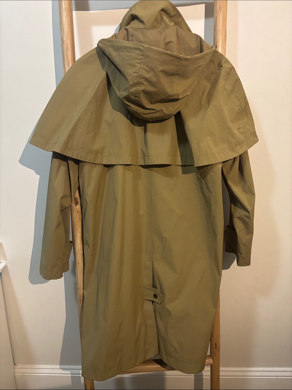 Avec Les Filles Khaki Cape-Back Trench Coat - Picture 2 of 2